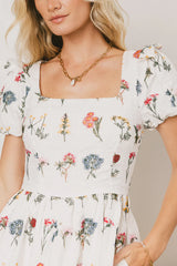 Jayce Embroidered Floral Maxi Dress FINAL SALE