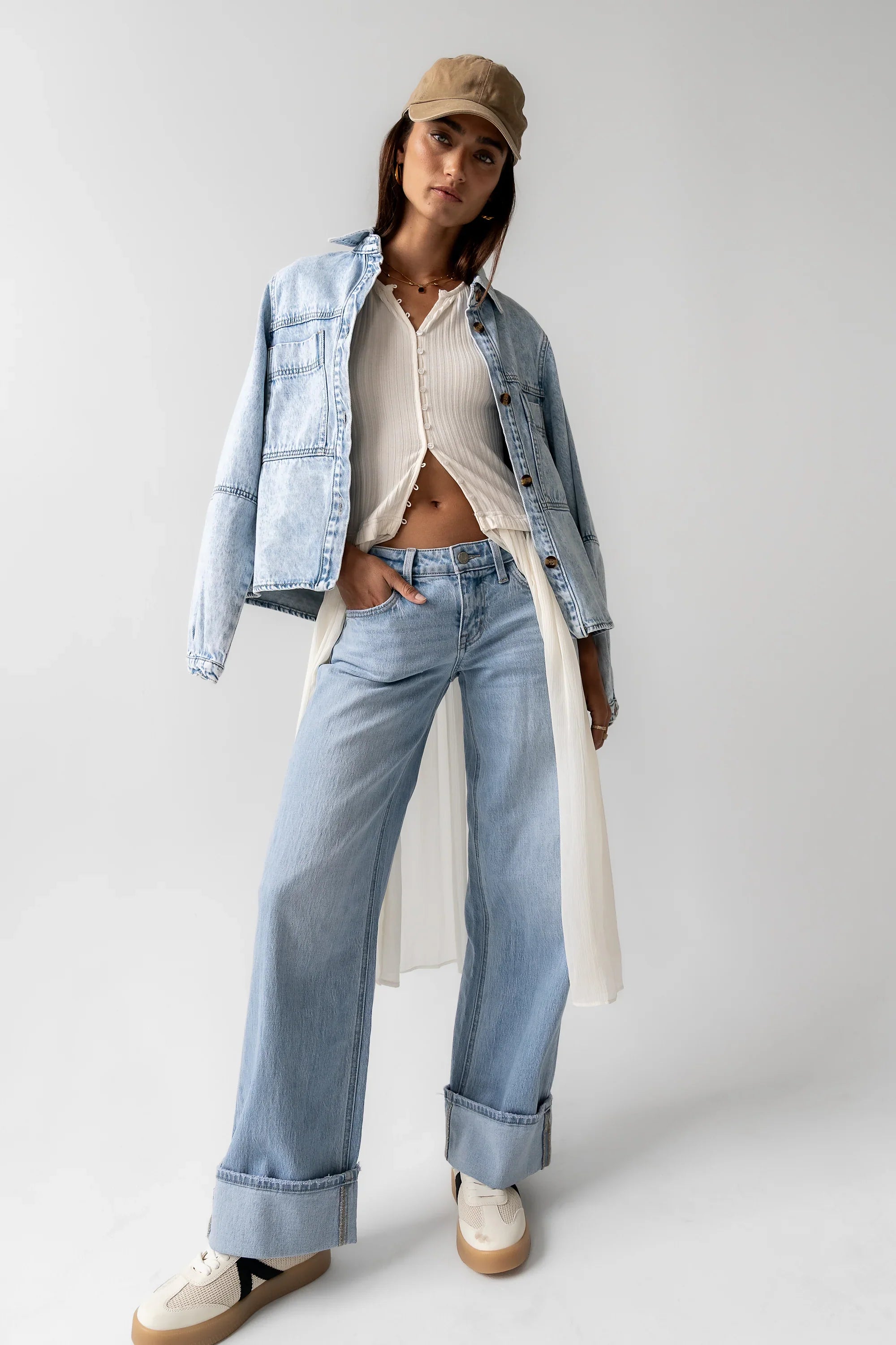 Marcia Cuffed Baggy Jeans