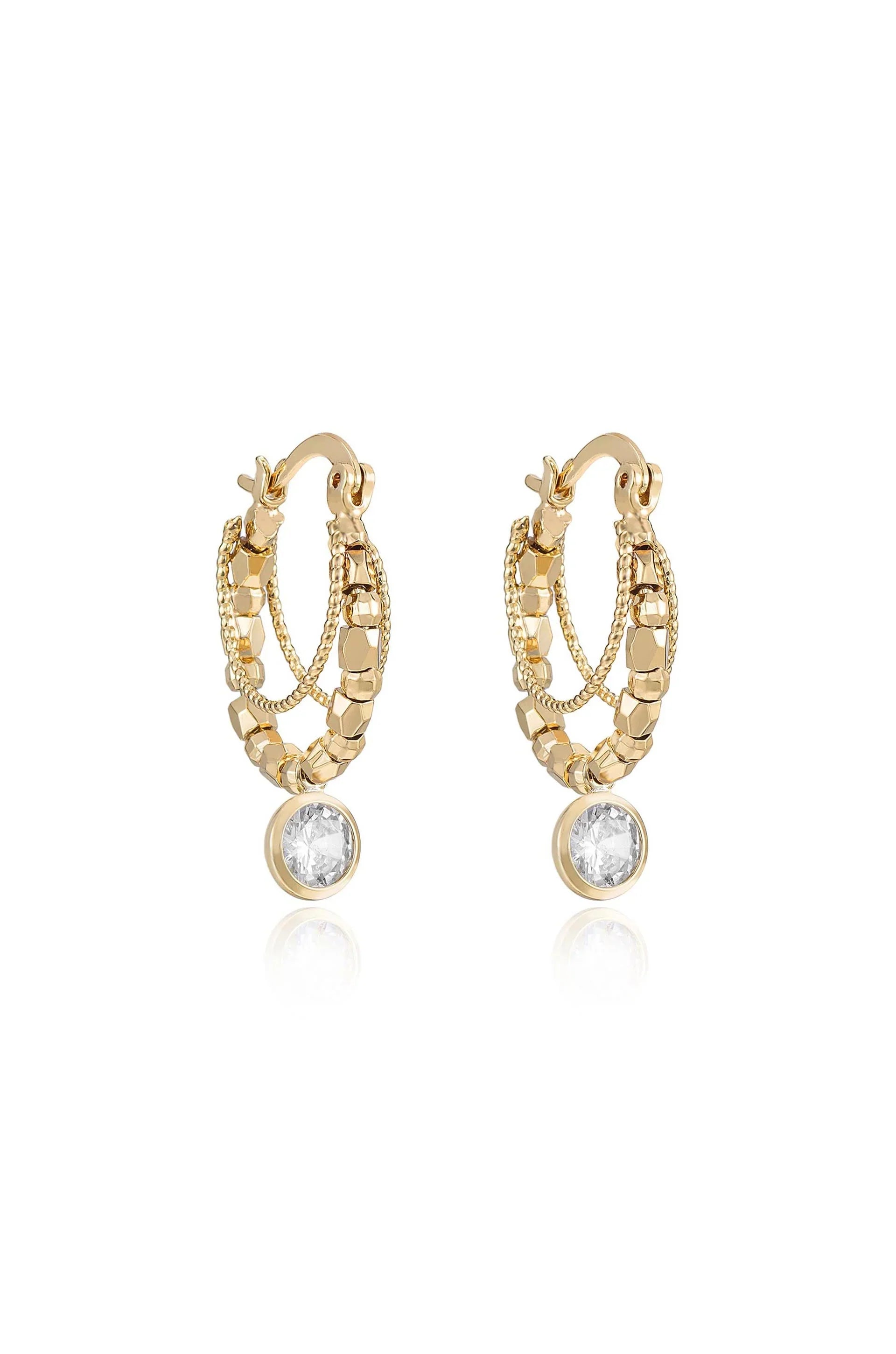 Boho Golden Hoop Earrings