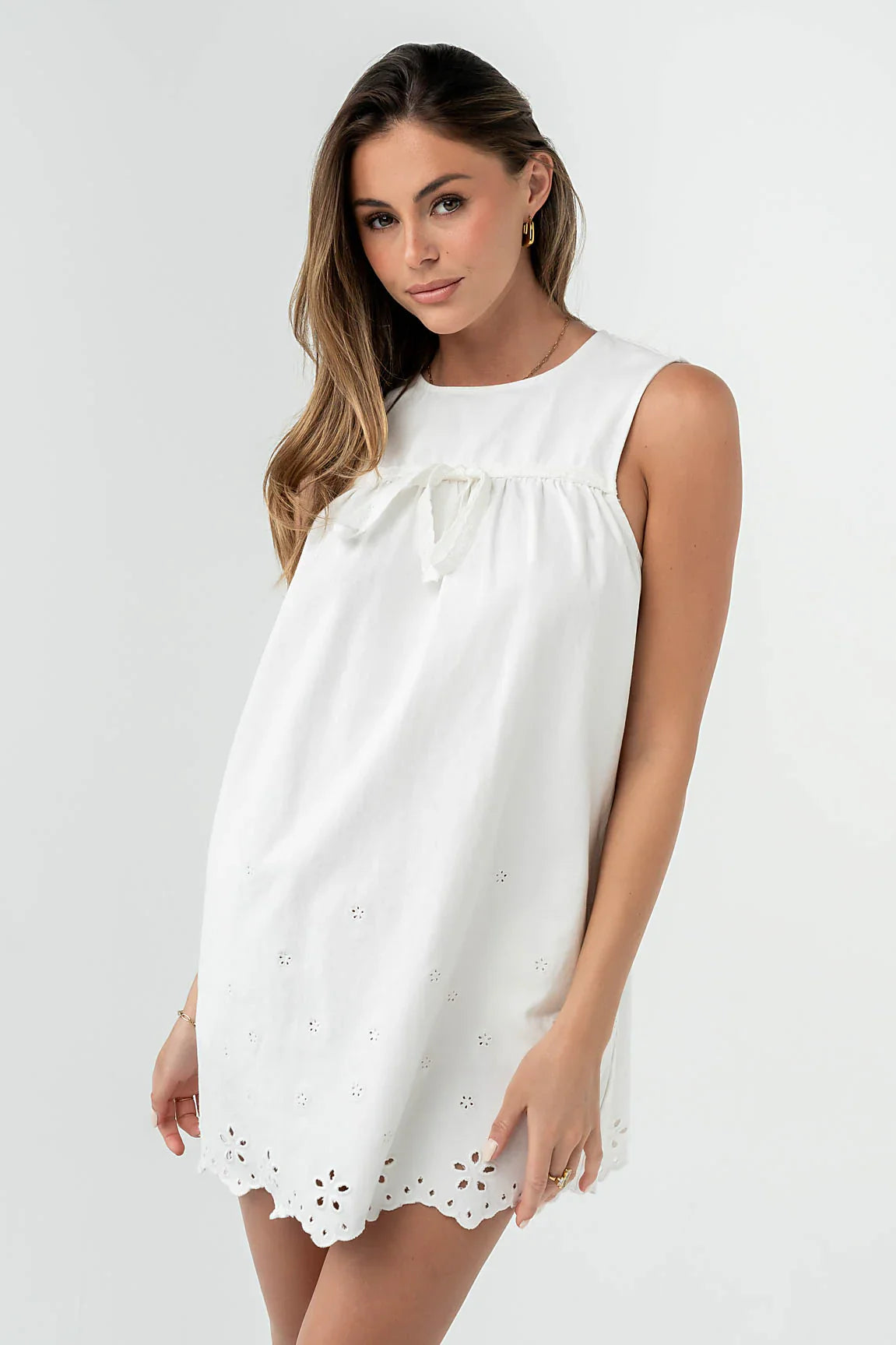 Peyton Embroidered Mini Dress