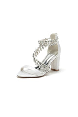 Open Toe Slingback Strap Tassel High Heels