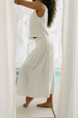 Ray Scallop Maxi Skirt
