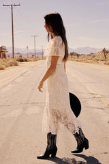 Maxene Embroidered Midi Dress FINAL SALE