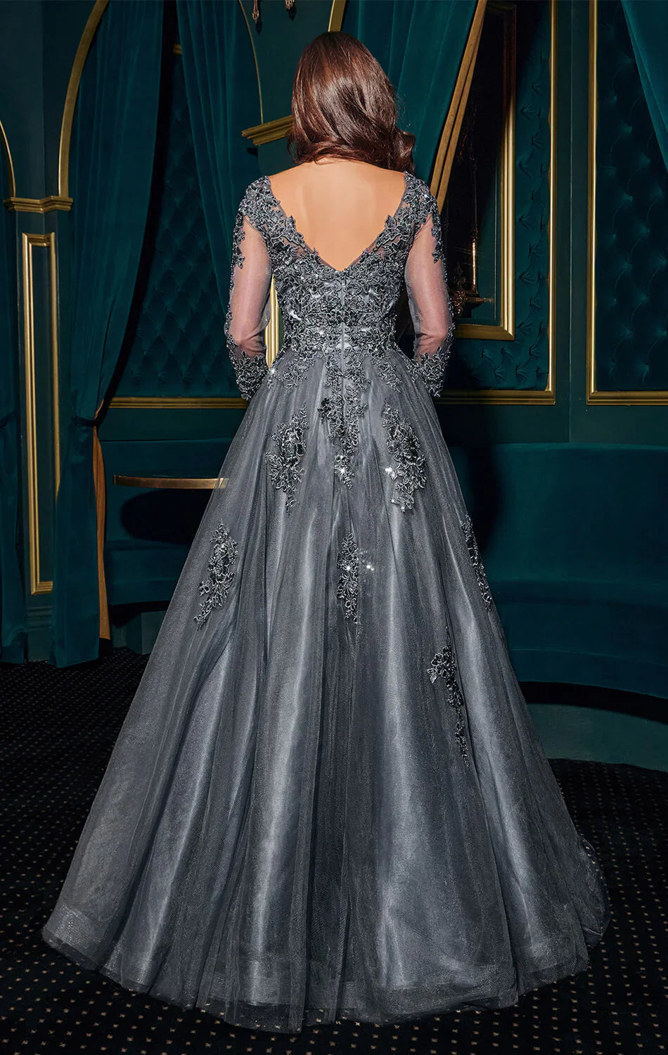 FRANCESCA GOWN BALL GOWN WITH SLEEVES