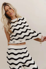 Elenor Knit Top in Black FINAL SALE