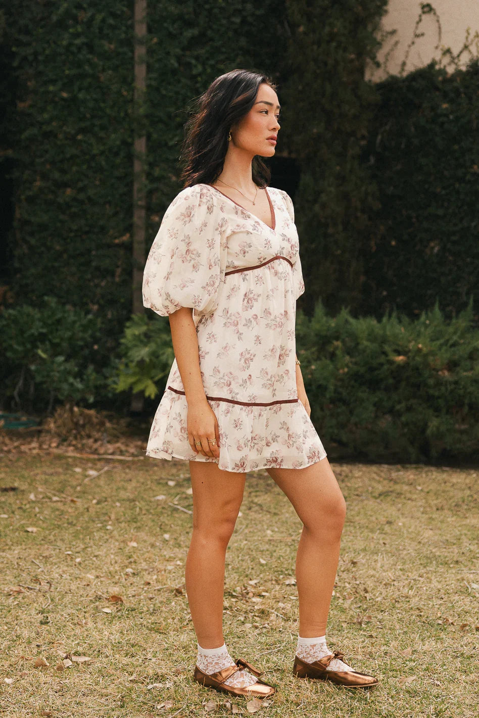 Lincoln Ribbon Trim Mini Dress FINAL SALE