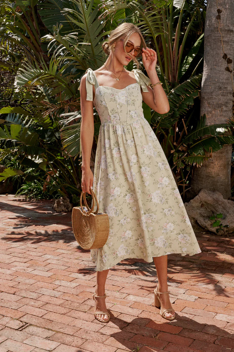 Kaira Floral Midi Dress FINAL SALE
