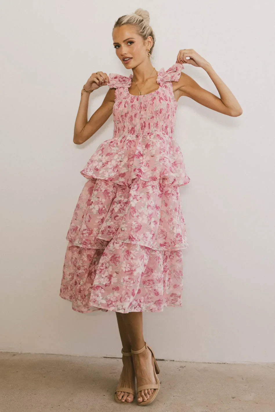 Absedee Floral Midi Dress FINAL SALE
