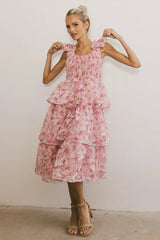 Absedee Floral Midi Dress FINAL SALE