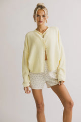 Maci Cardigan in Yellow FINAL SALE
