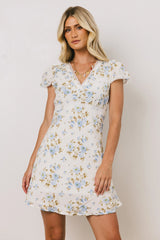 Leo Lace Trim Mini Dress FINAL SALE