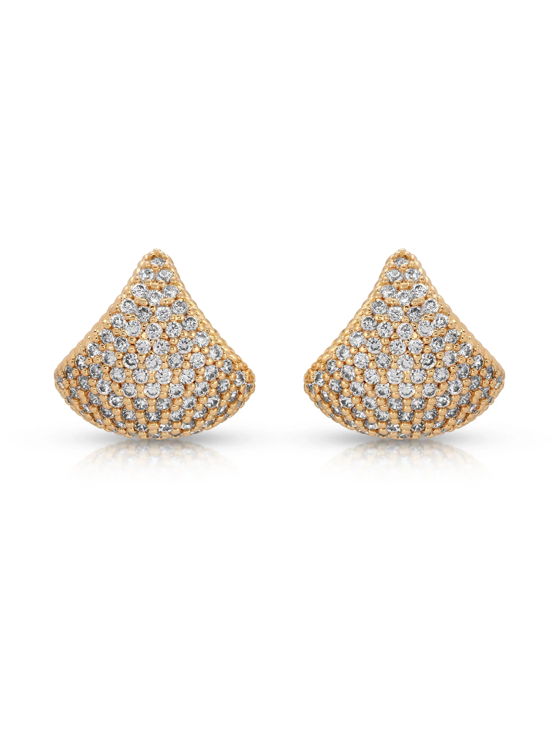 Pavé Encrusted Huggie Hoops