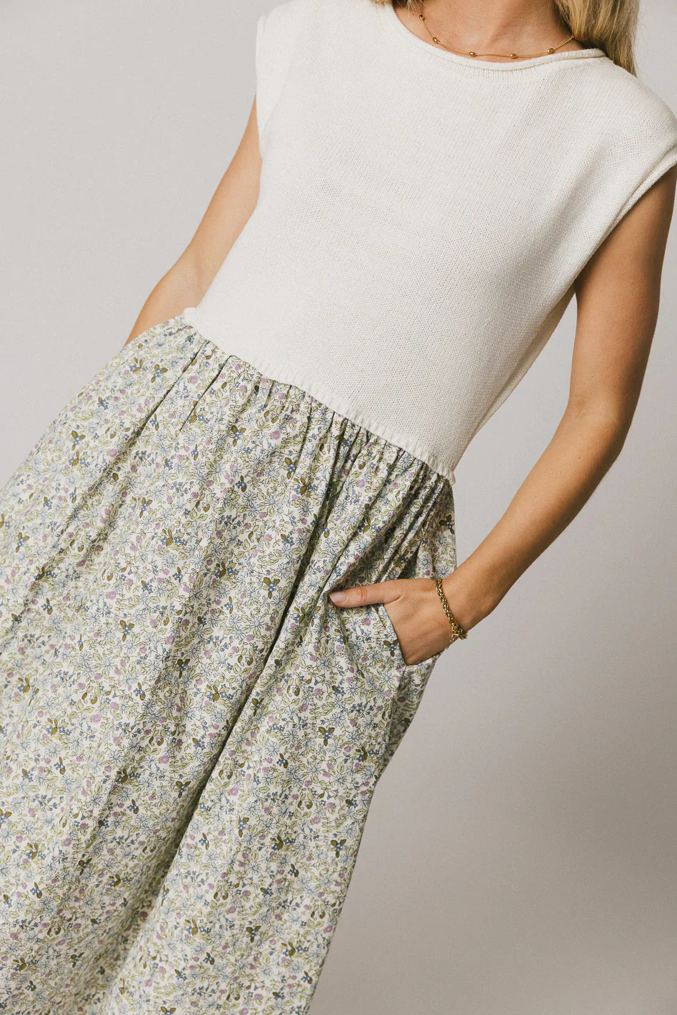 Celeste Floral Sweater Dress FINAL SALE