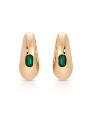 Deco Crystal Hoops