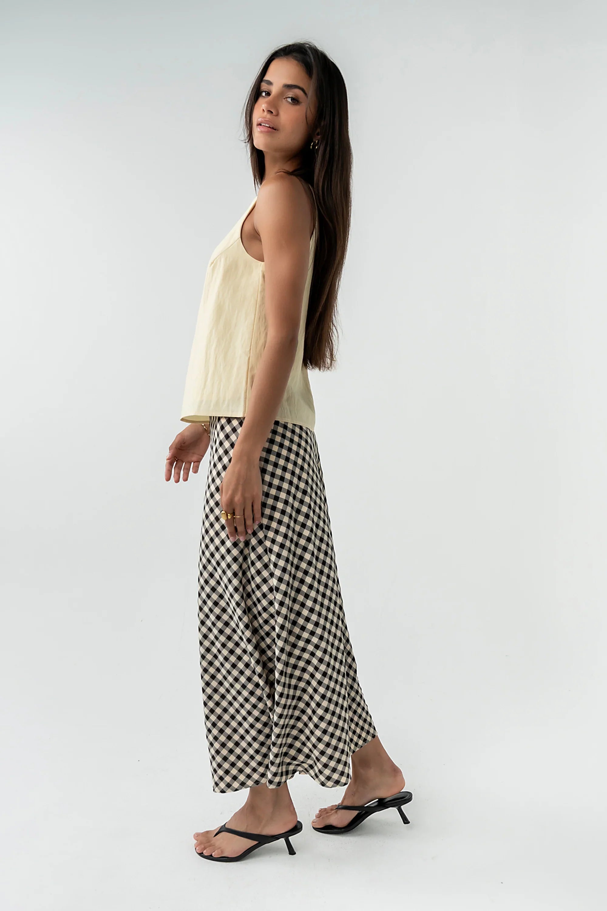 Posie Gingham Maxi Skirt