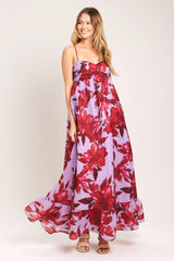 LOVE BLOSSOM FLORAL MAXI DRESS