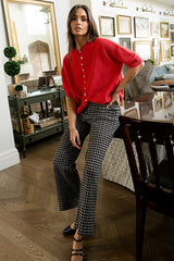 Leah Knit Cardigan in Red FINAL SALE