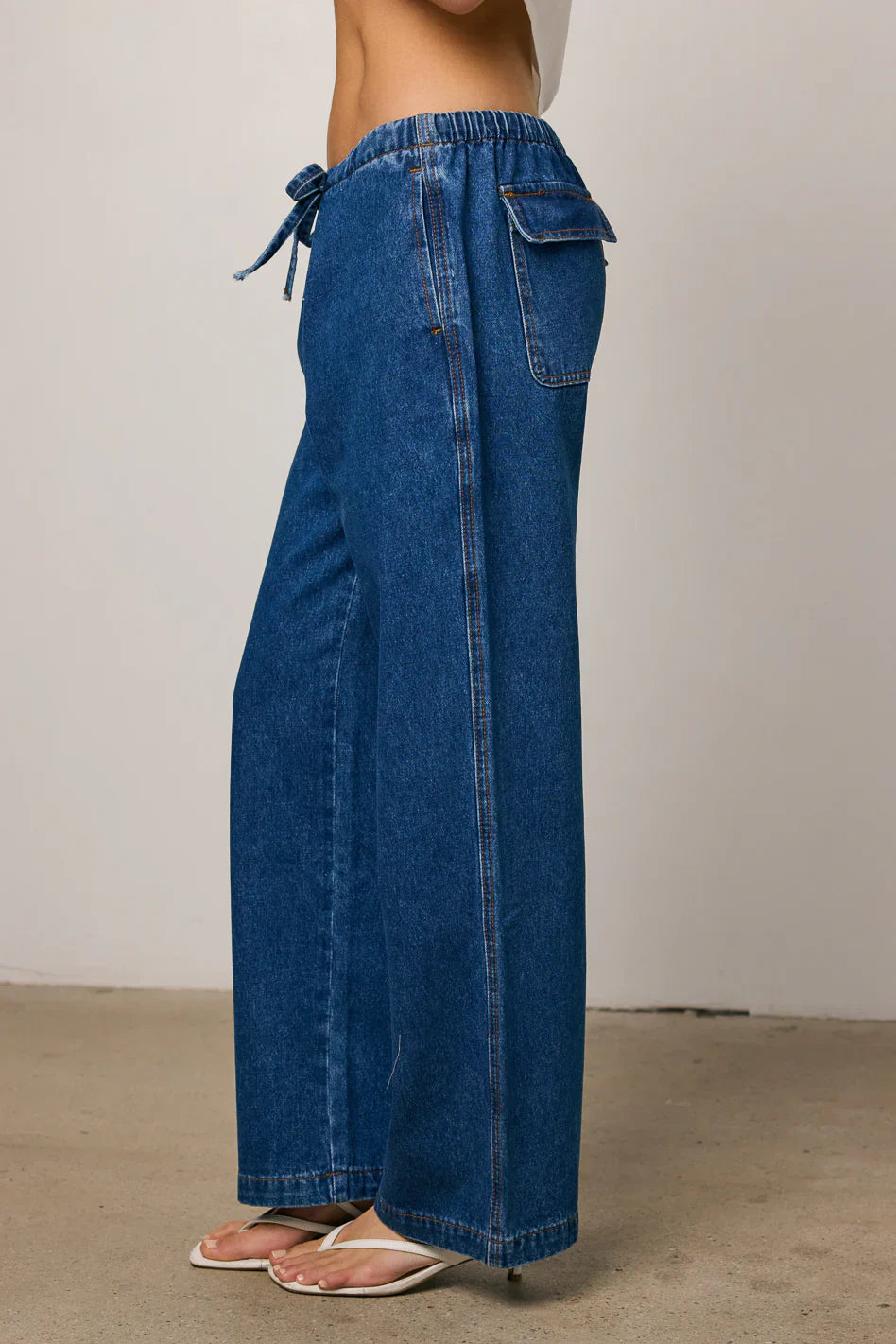 Lena Oversized Denim Pants FINAL SALE