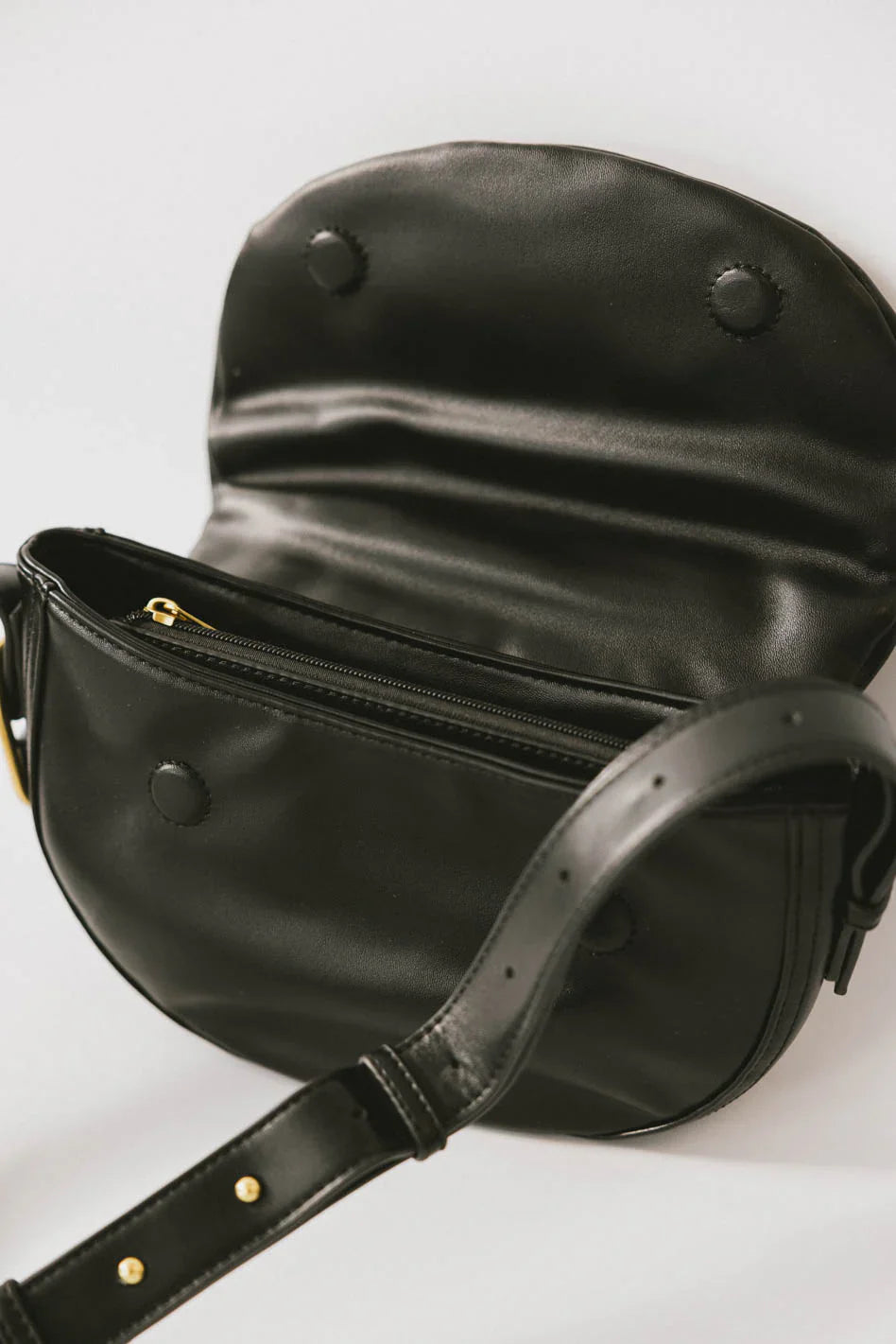 Rumble Vegan Leather Bag in Black FINAL SALE