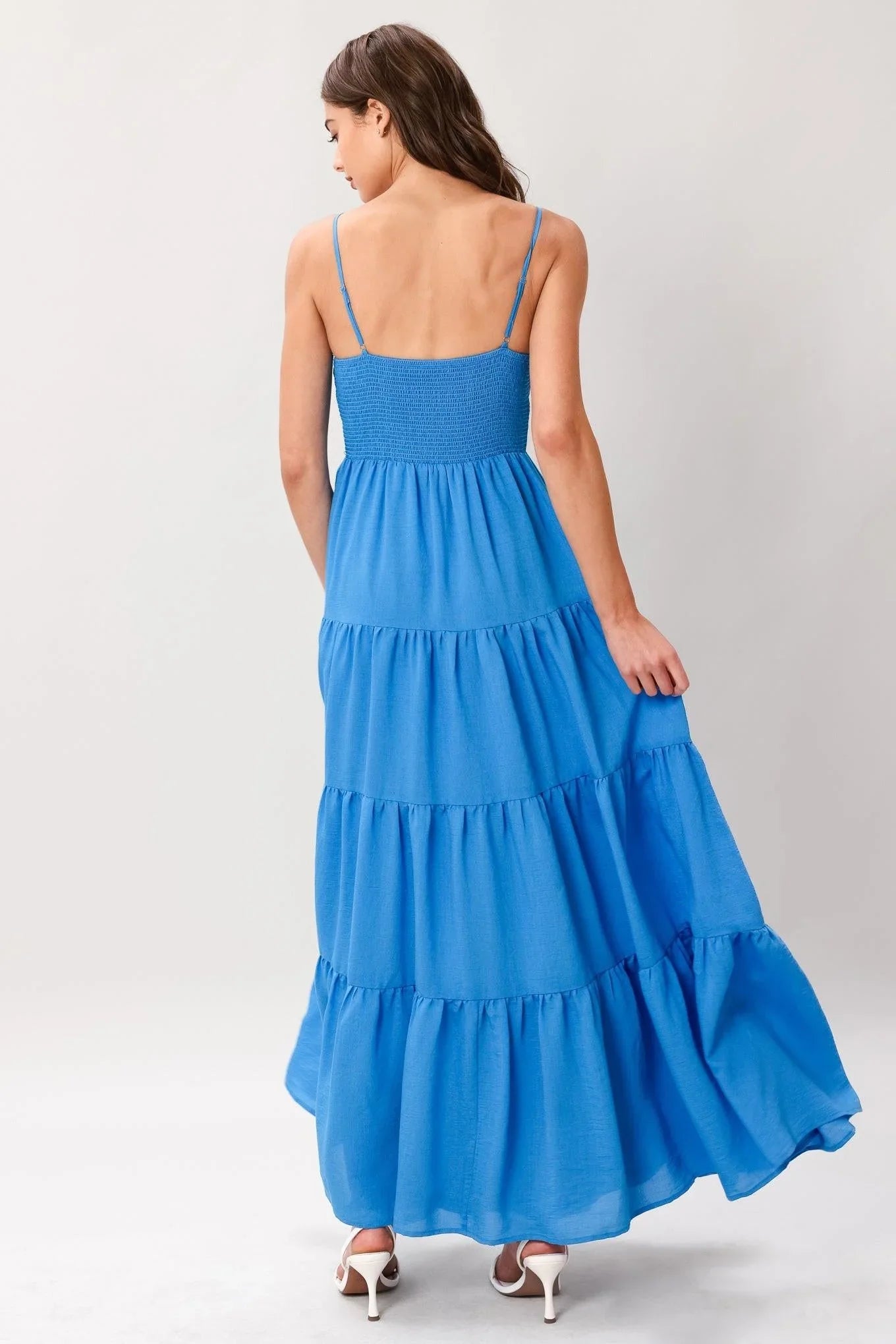 GOLDEN HOUR LACE BODICE MAXI DRESS