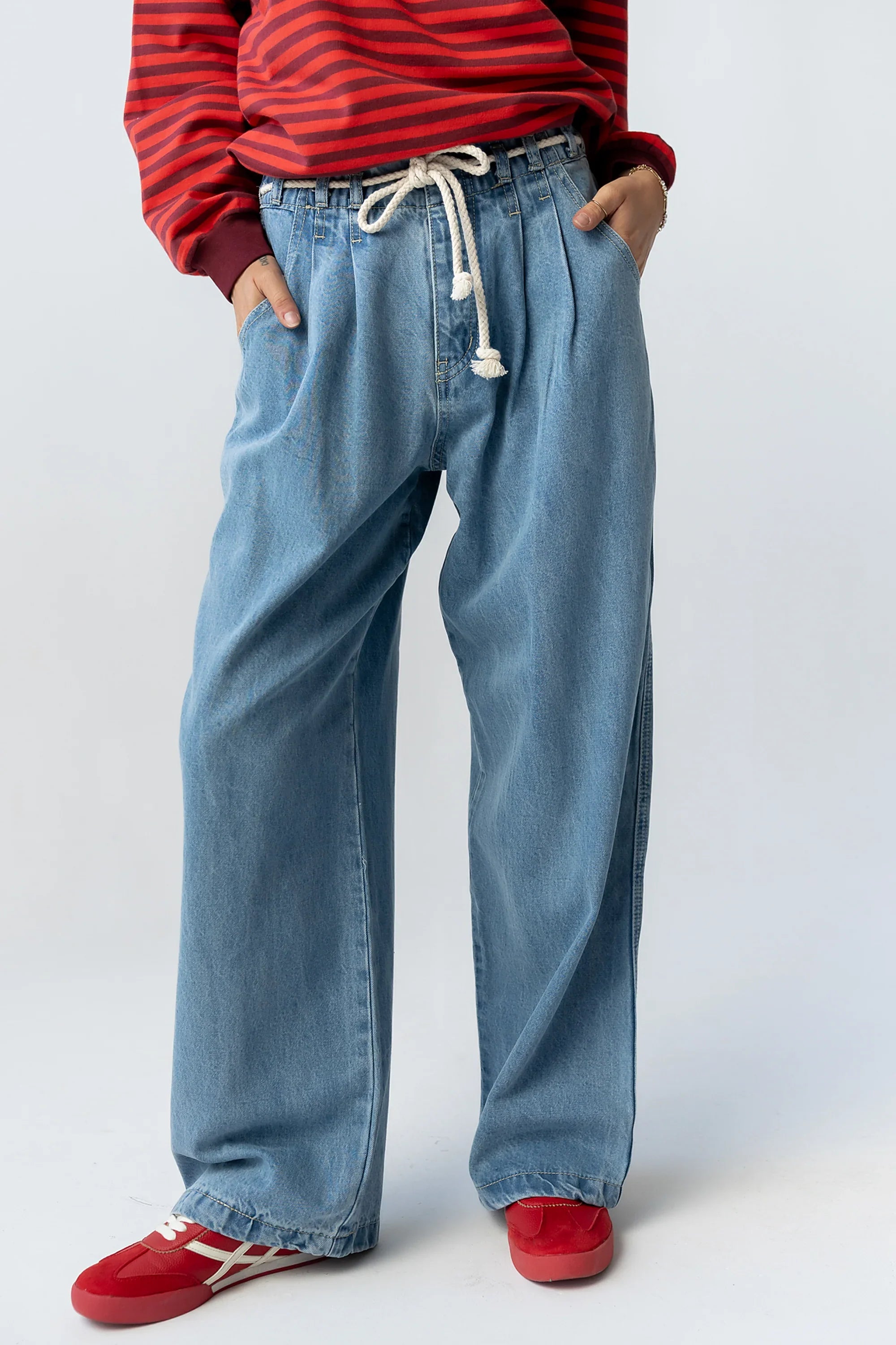 Becky Wide Leg Jeans in Denim