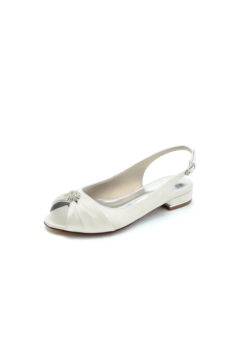 Open Toe Flats with Bow Cocktail