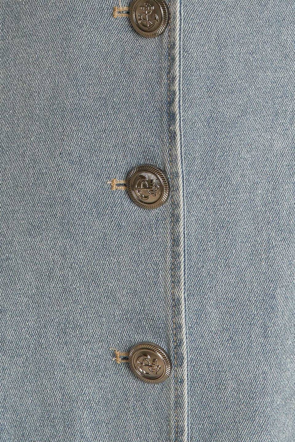 NAUTICAL NICE LIGHT DENIM MIDI DRESS