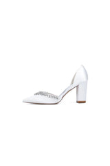 Fuchsia High Heels with Sparkling Crystal Embellishments