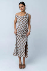 Renae Plaid Maxi Dress