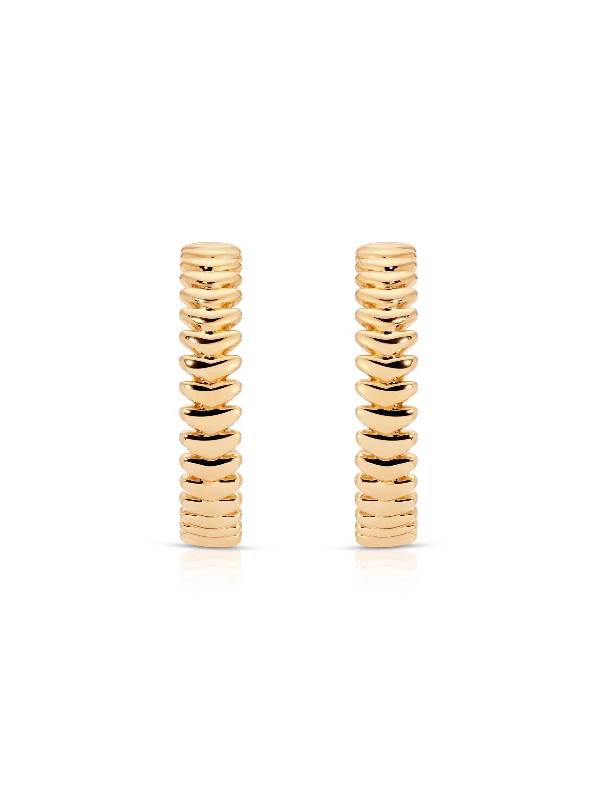 Large Metal Moderna Hoops