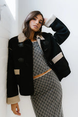 Collins Suede Jacket in Black FINAL SALE