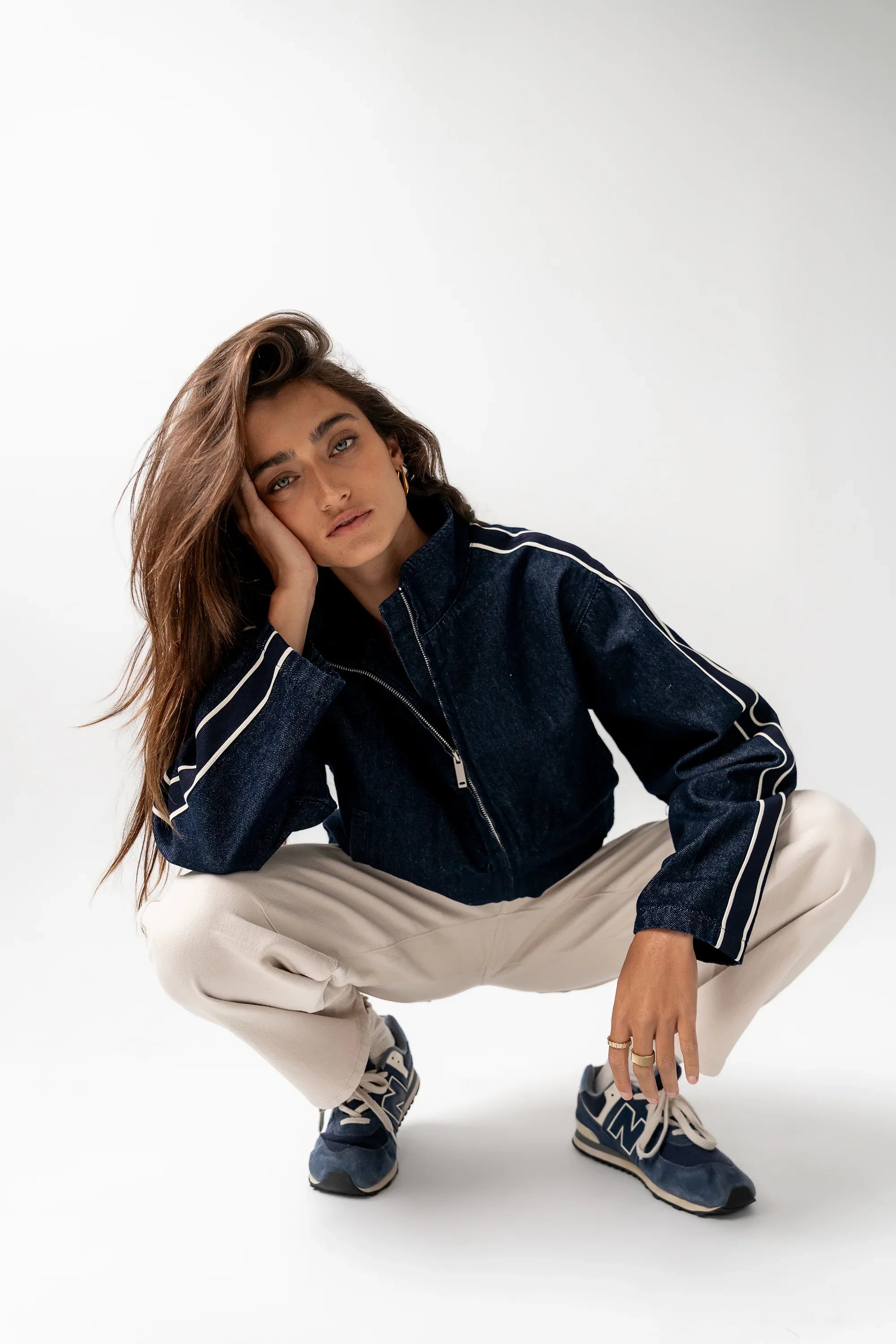 Scottie Barrel Jeans in Ecru FINAL SALE