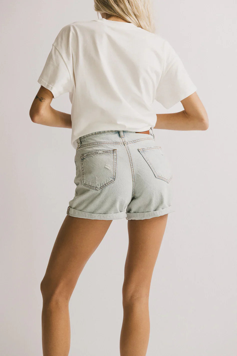 Sofi Distressed Denim Shorts