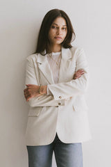 Crystal Blazer in Cream FINAL SALE