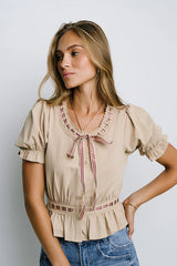 Rowan Ribbon Trim Blouse