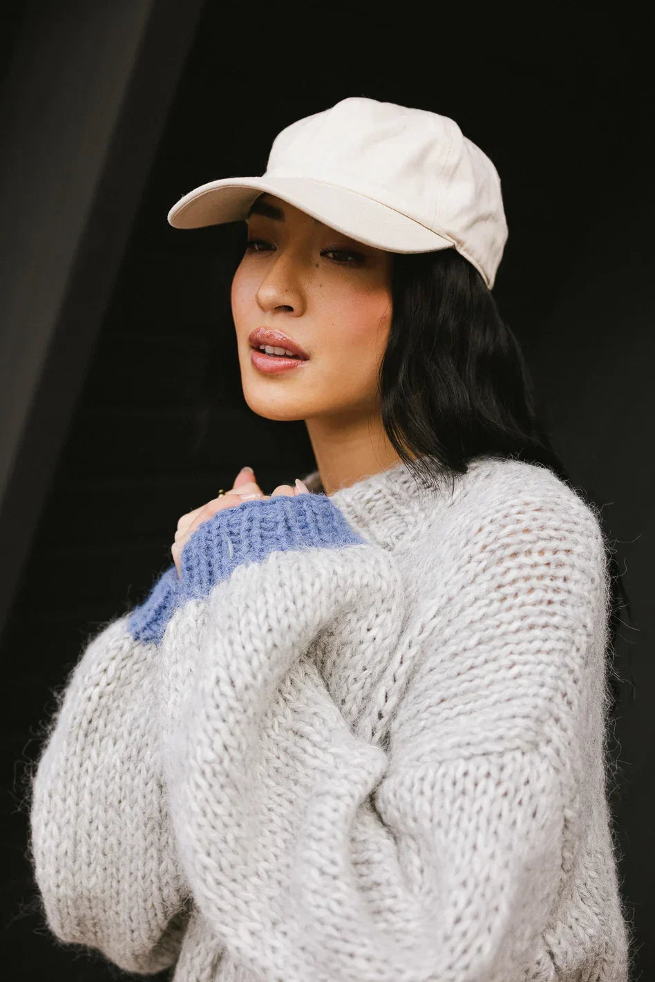 Anastasia Knit Sweater in Grey FINAL SALE