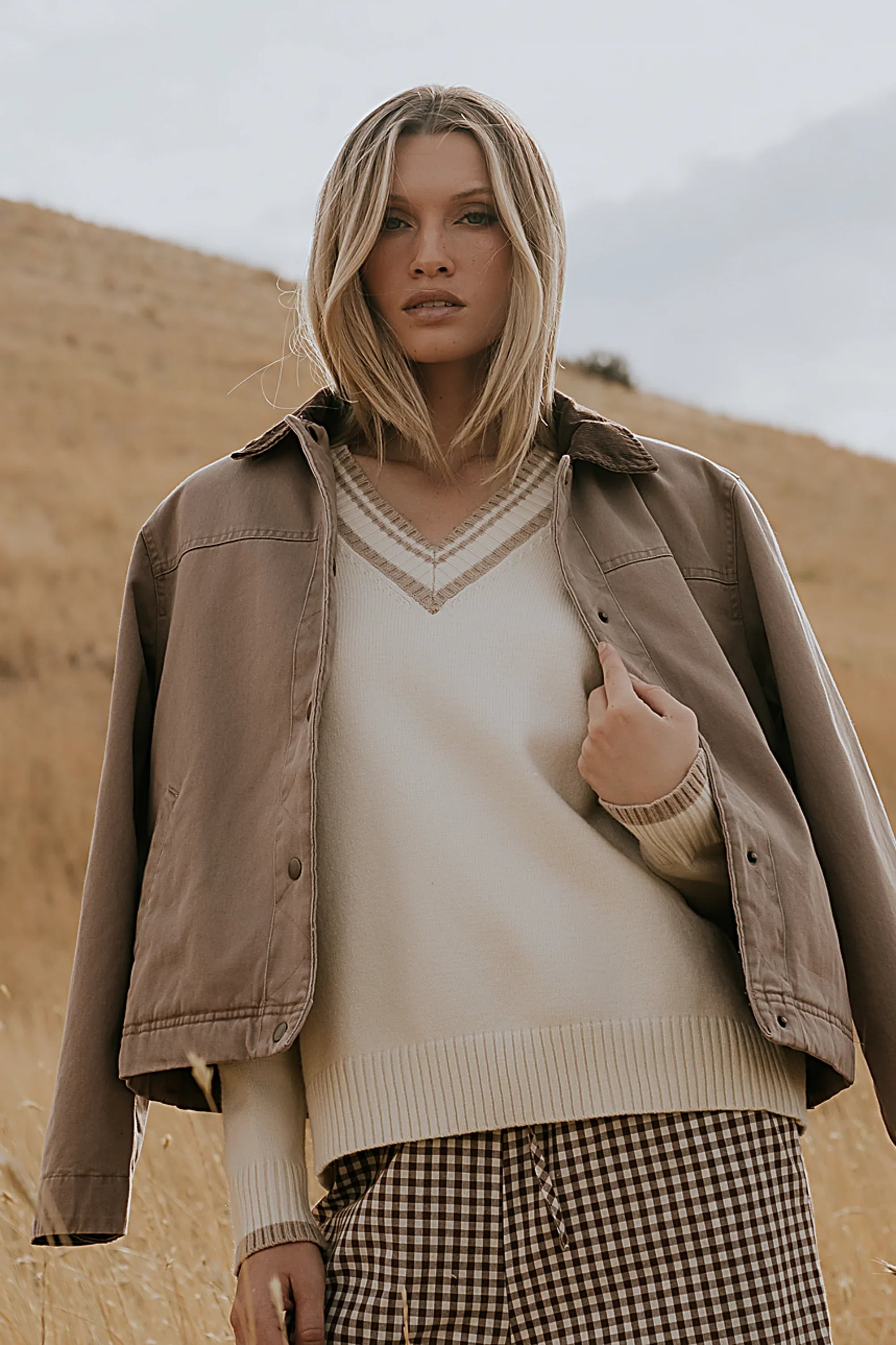 Roman Chore Jacket in Mauve FINAL SALE