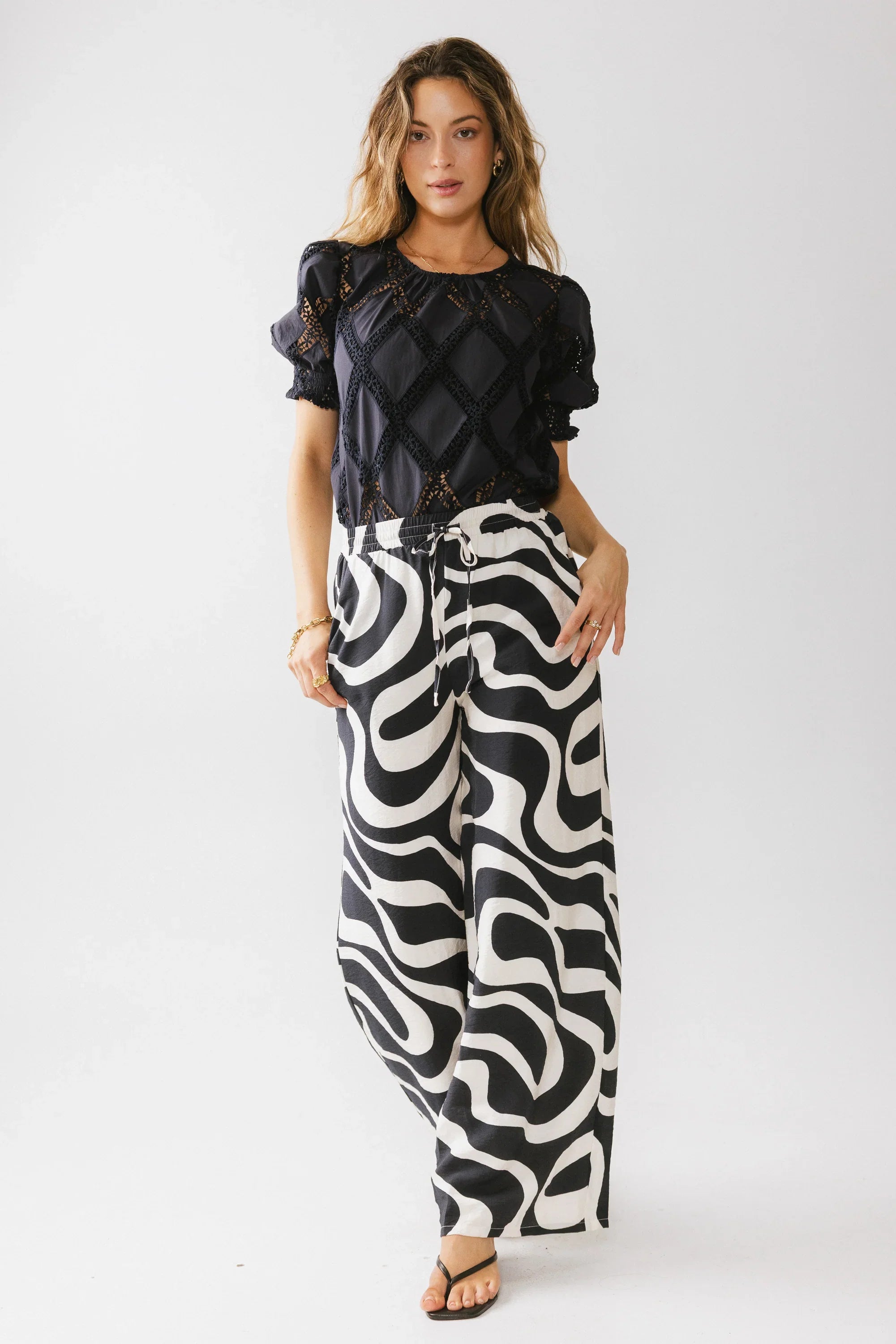 Remy Abstract Wide Leg Pants