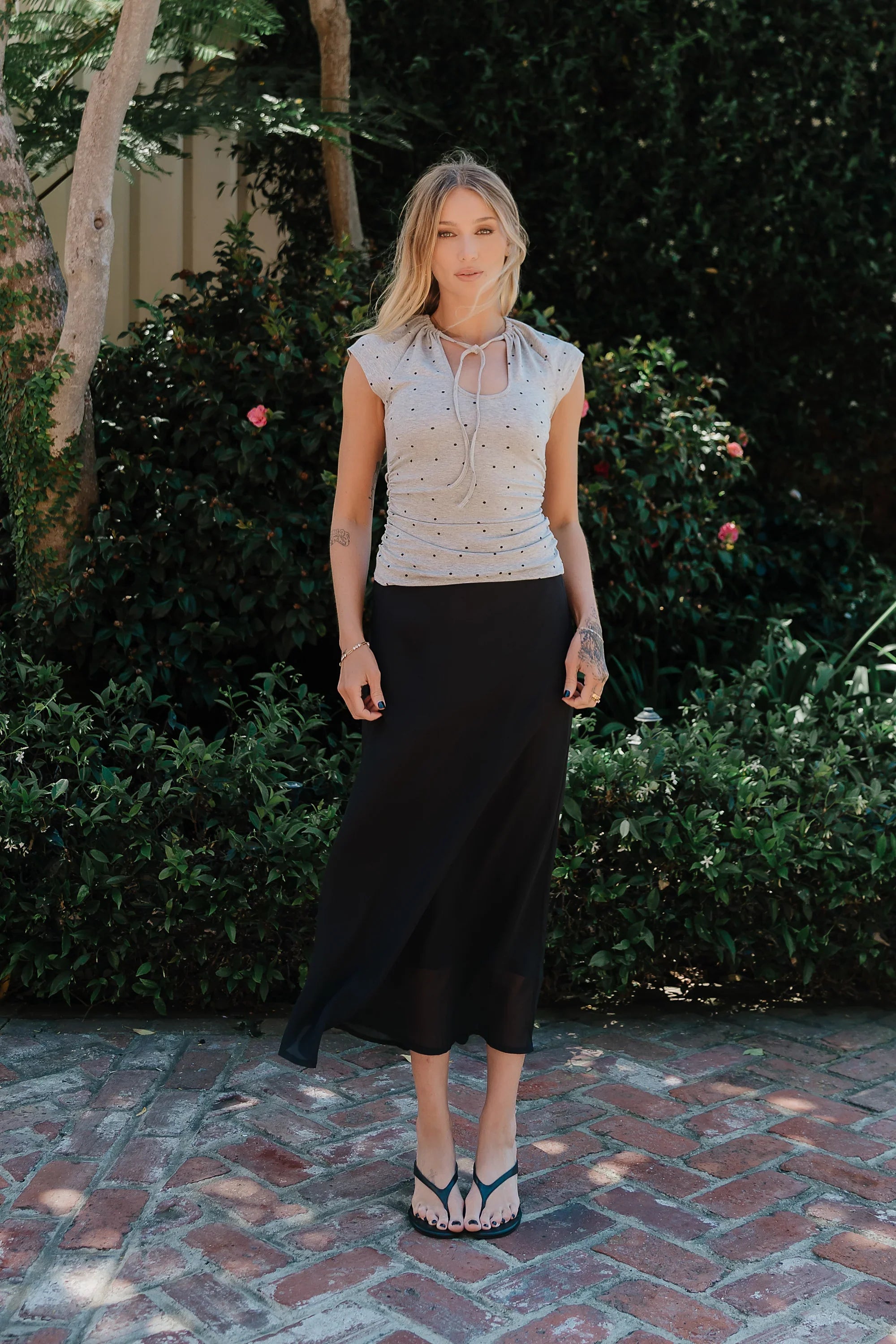 Donna Chiffon Maxi Skirt