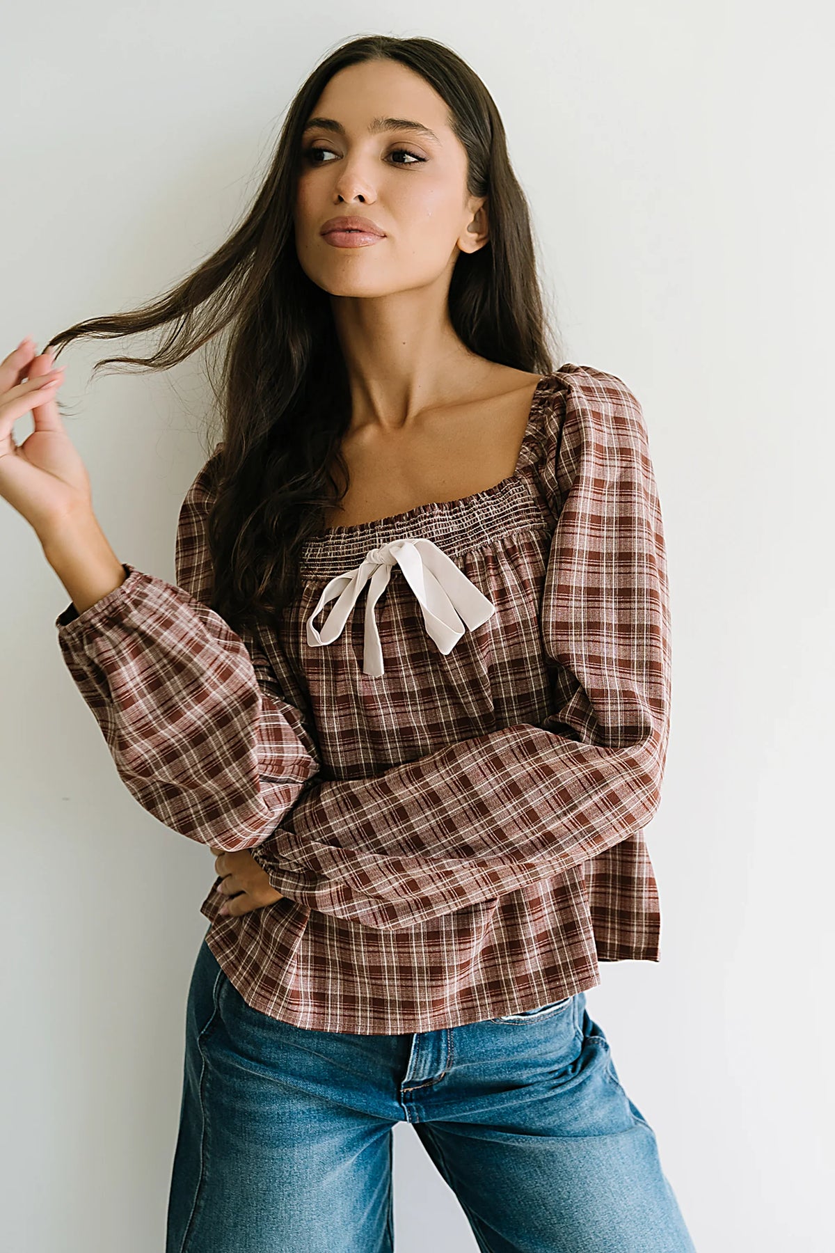 Jemma Plaid Blouse FINAL SALE