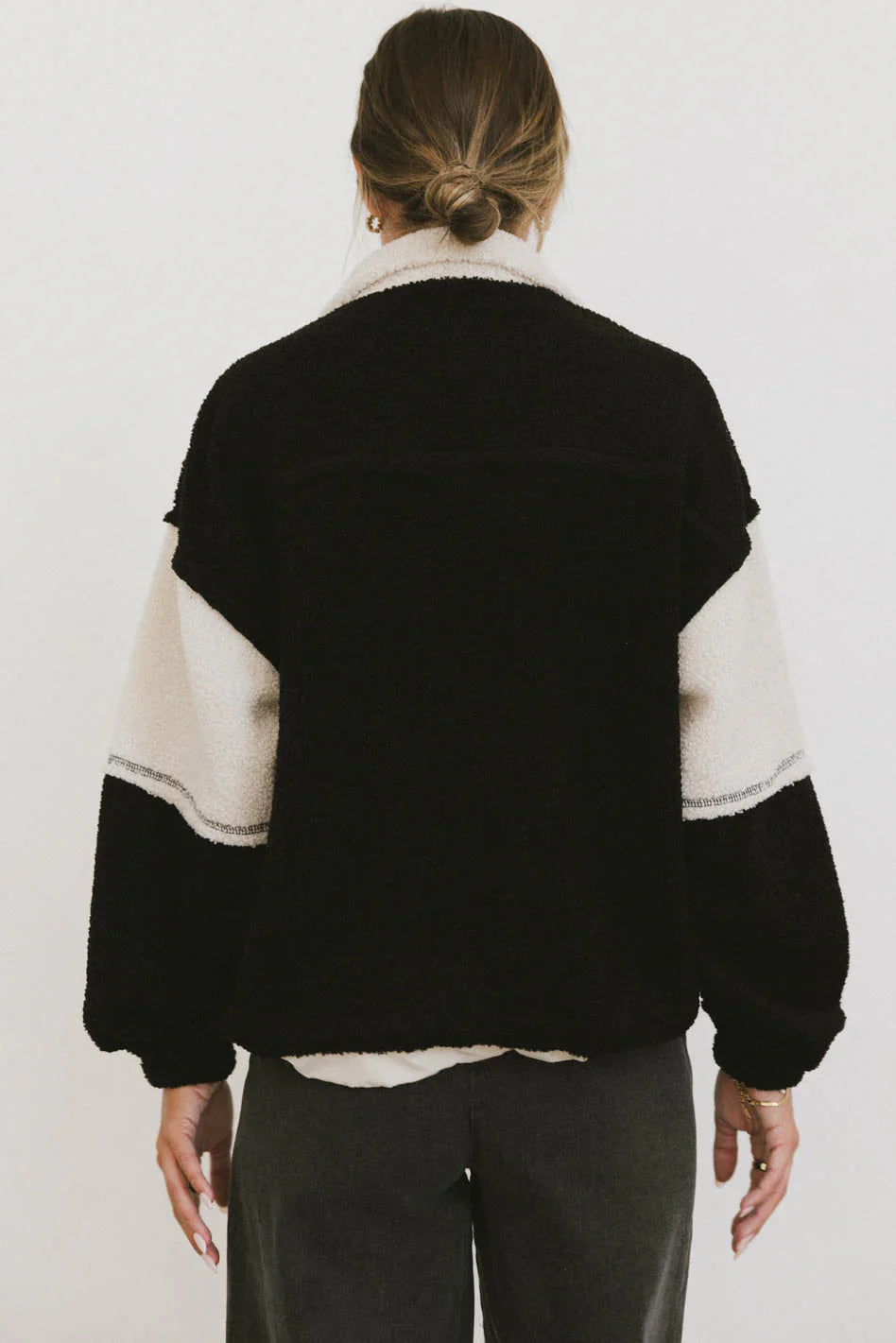 Indra Quarter Zip in Black FINAL SALE