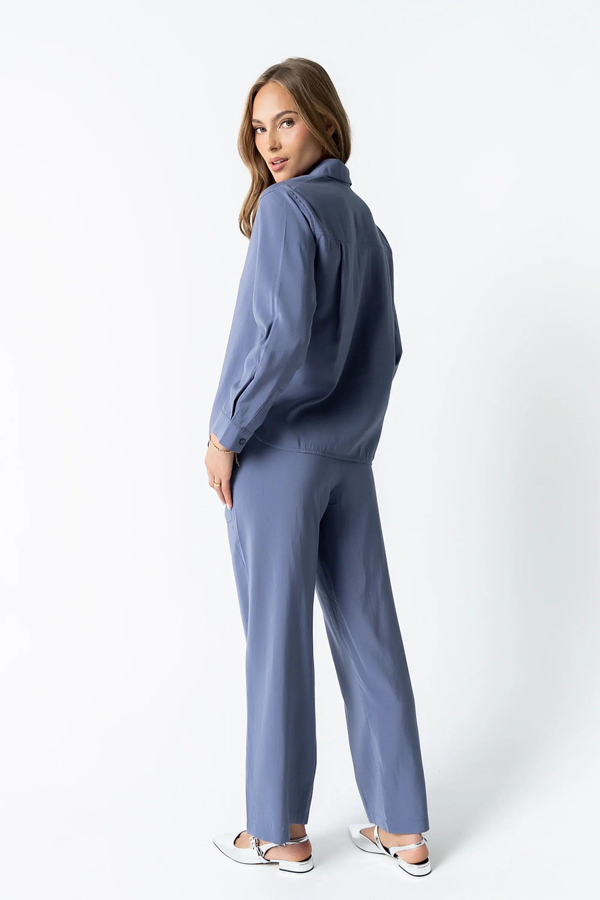 Tacie Button Up in Blue