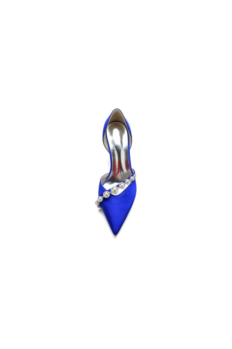 Cocktail Pointed Toe Pearl Heels