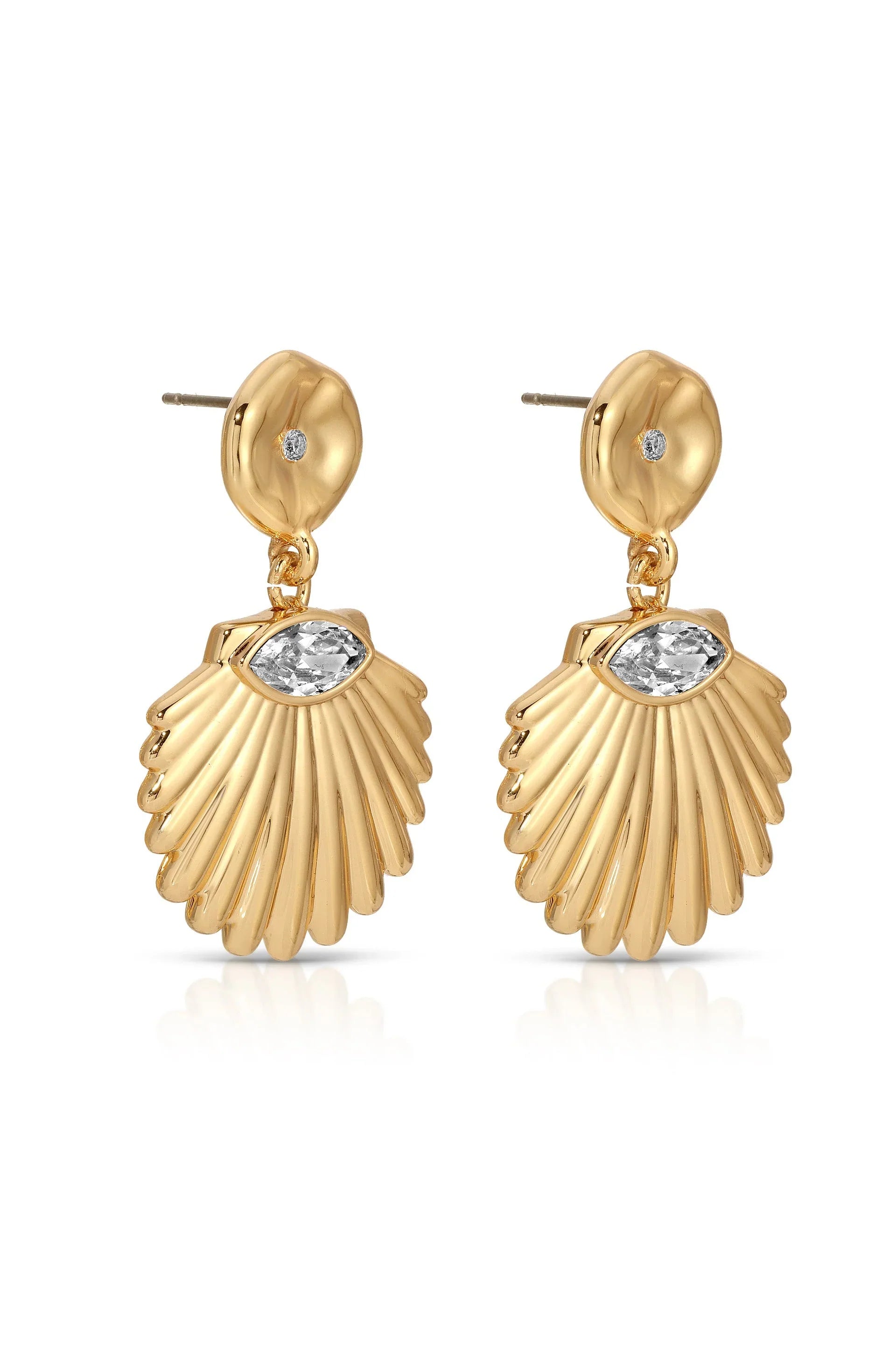 Santorini Shell Drop Earrings