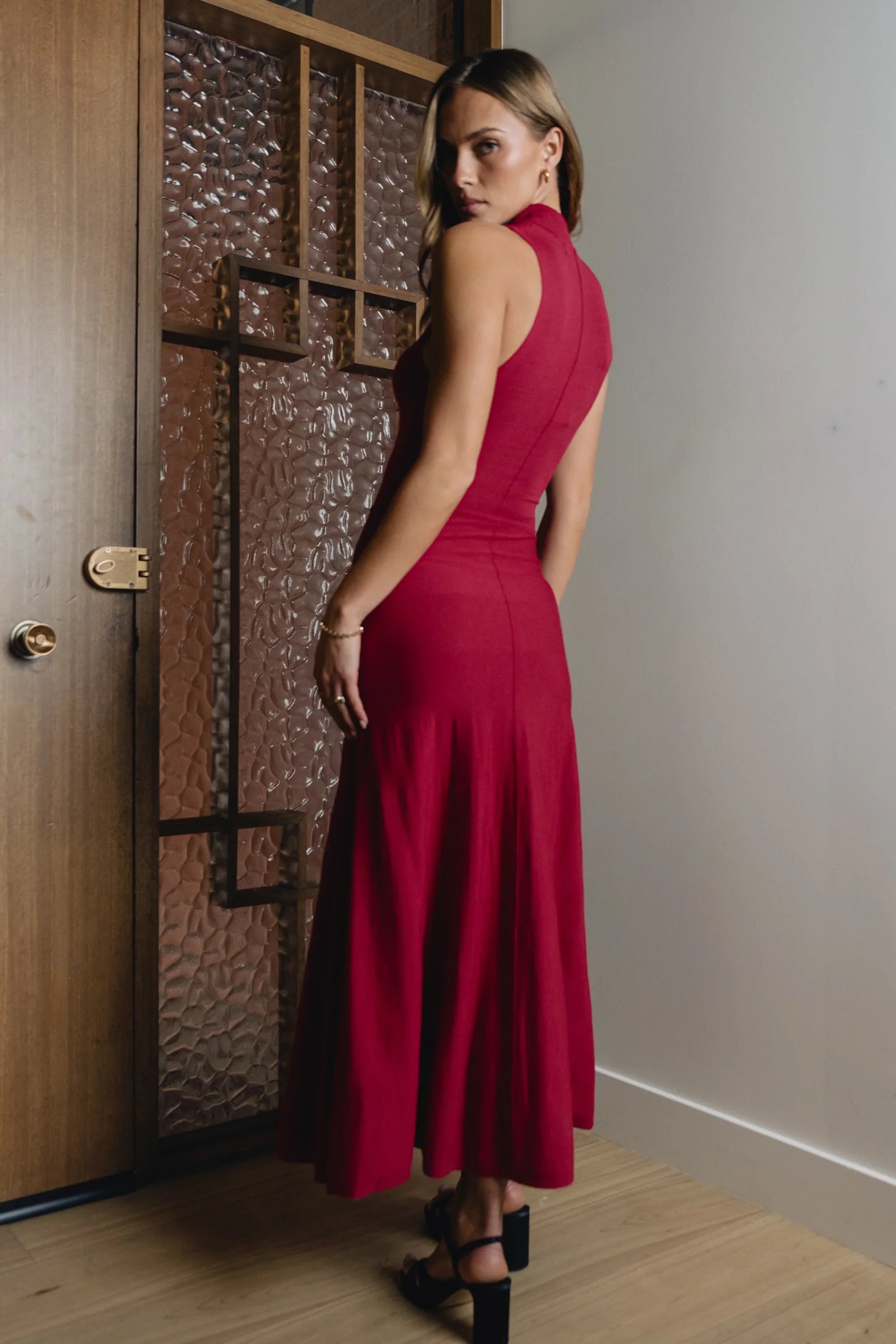 Liz Mock Neck Maxi Dress FINAL SALE