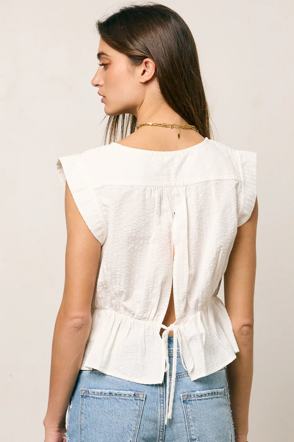 Nori Button Front Blouse FINAL SALE