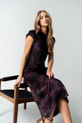 Ellianna Floral Maxi Dress in Purple
