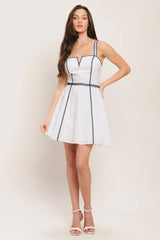 SUMMER EMBROIDERED MINI DRESS