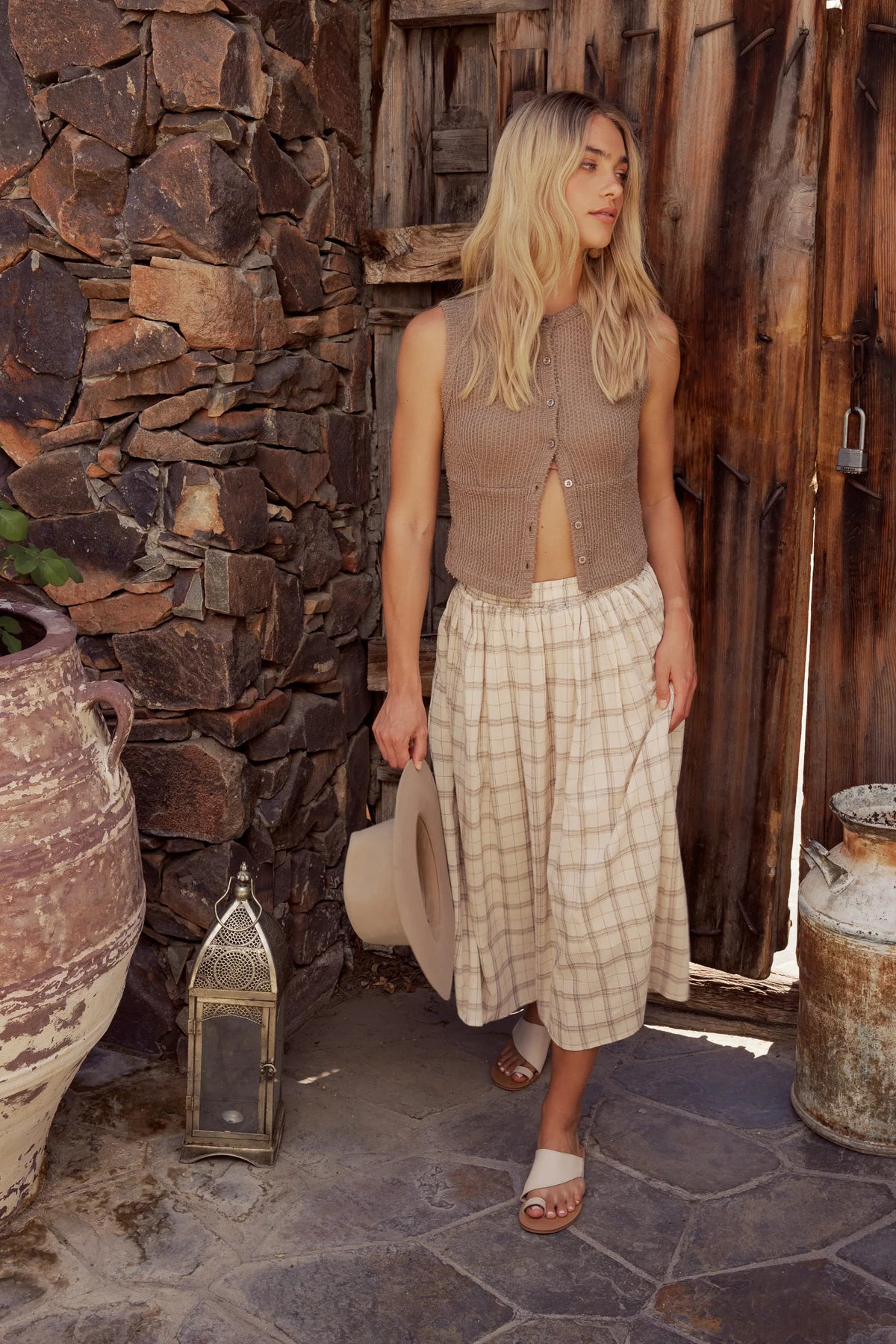 Sharon Plaid Maxi Skirt FINAL SALE