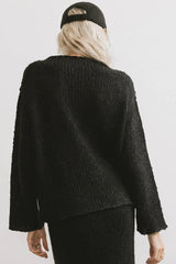 Charlotte Knit Sweater in Black FINAL SALE